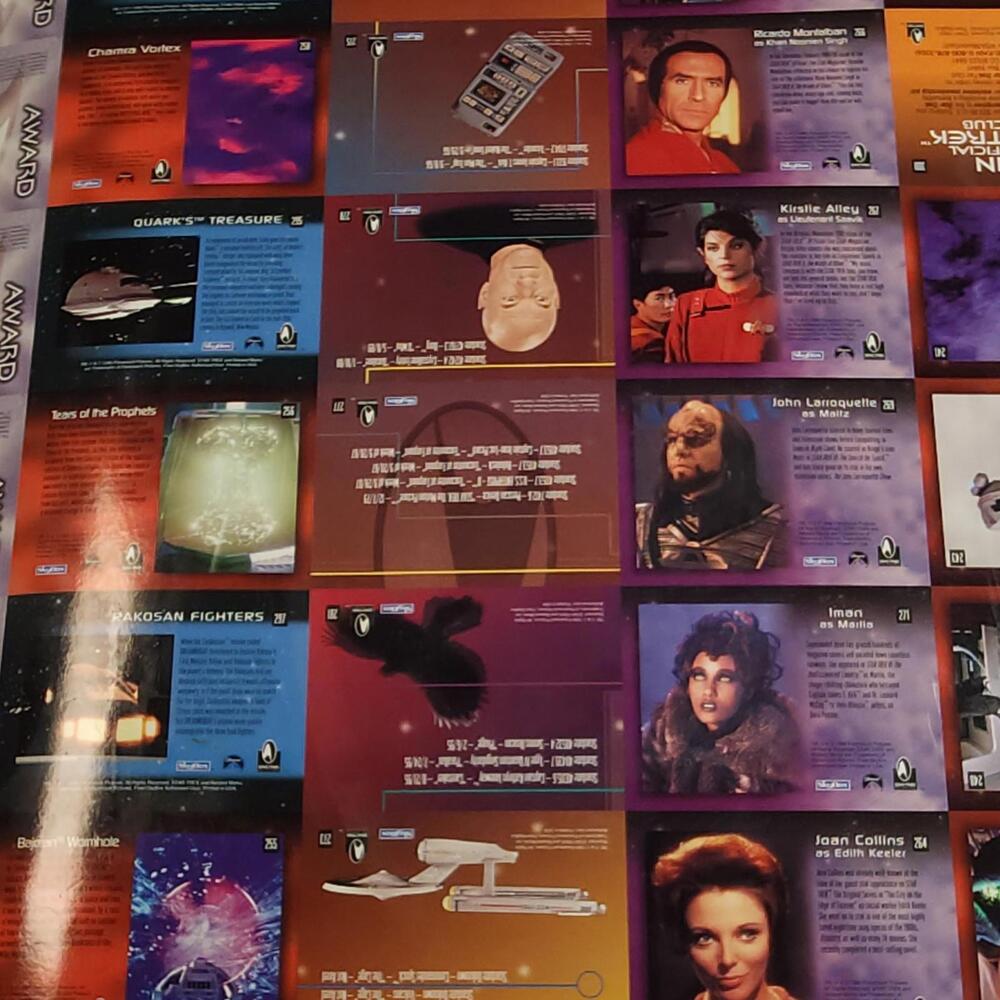 1996 SkyBox Star Trek Uncut Card‎ Sheet 37x27 Promo Display Sheet - Picture 7 of 9